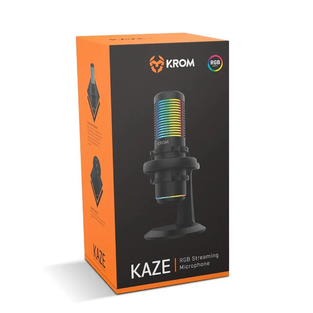 KROM Microfono KAZE Streaming Rgb 4