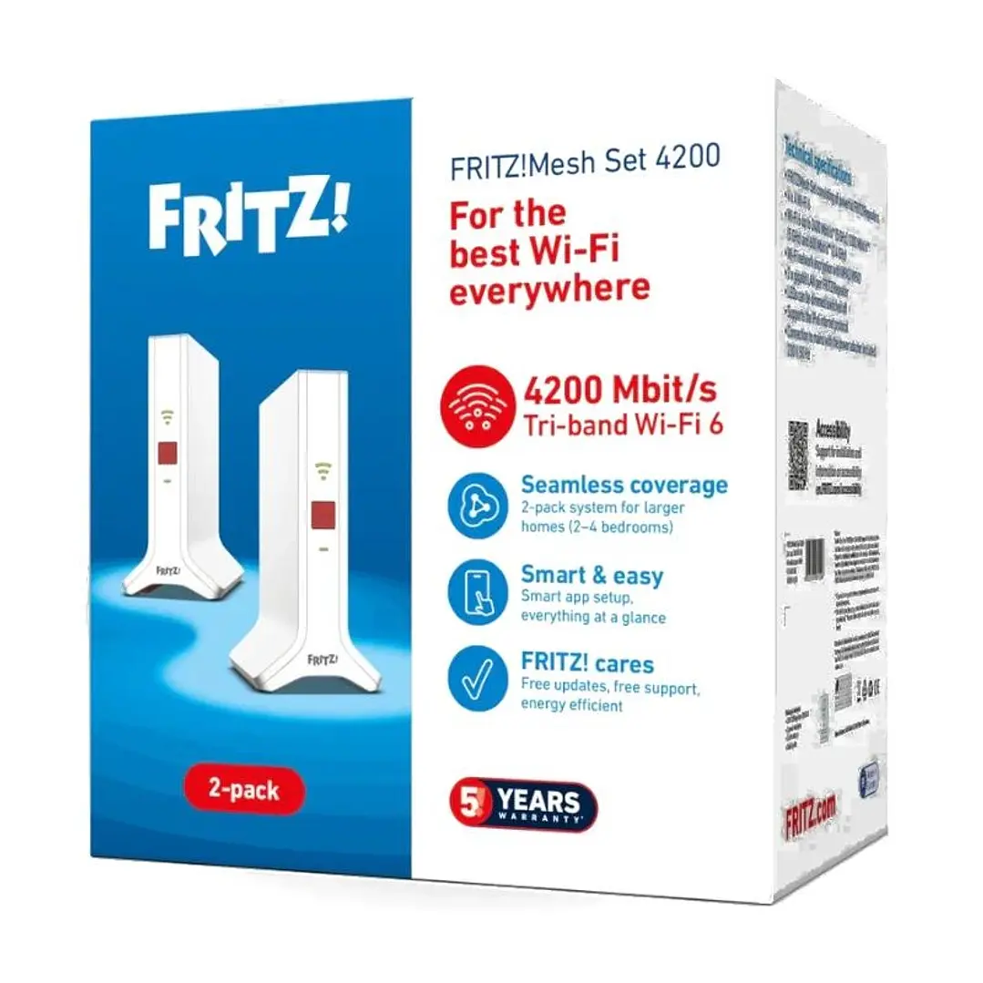 Fritz!Repeater Mesh Set 4200 2-pk WiFi6 1
