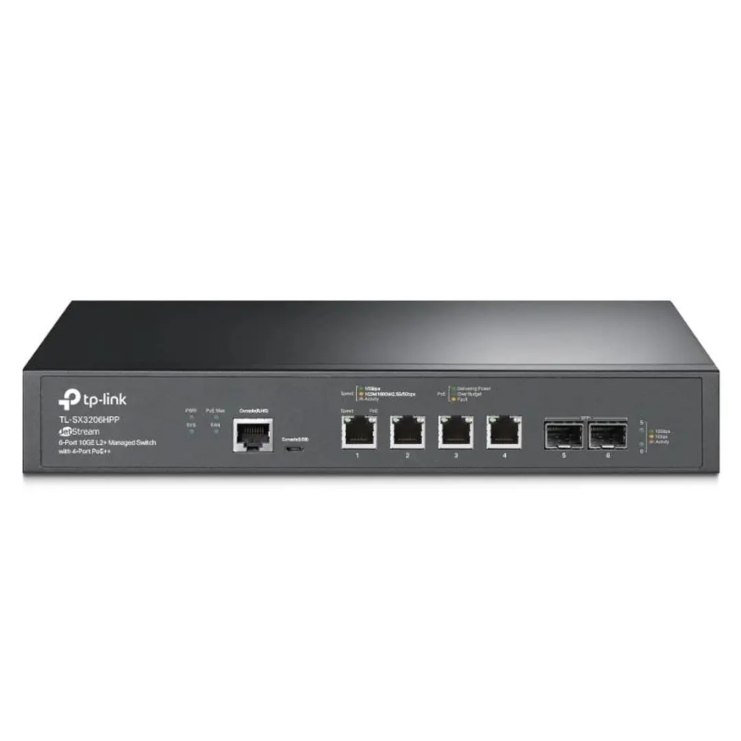 TP-Link SX3206HPP Switch 4x10G PoE++ 2x10Gb SFP 1