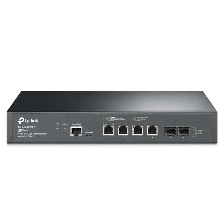 TP-Link SX3206HPP Switch 4x10G PoE++ 2x10Gb SFP 1