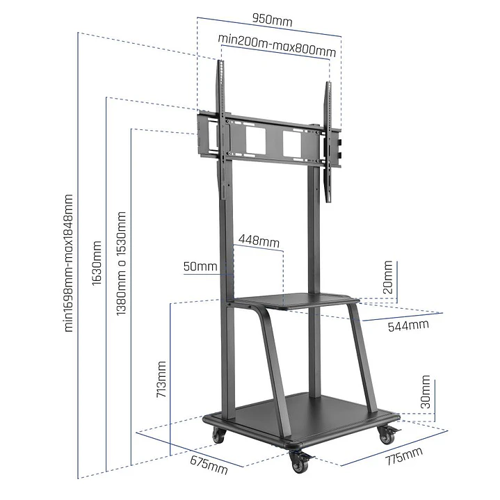 iggual GOLIAT Soporte TV con ruedas 37