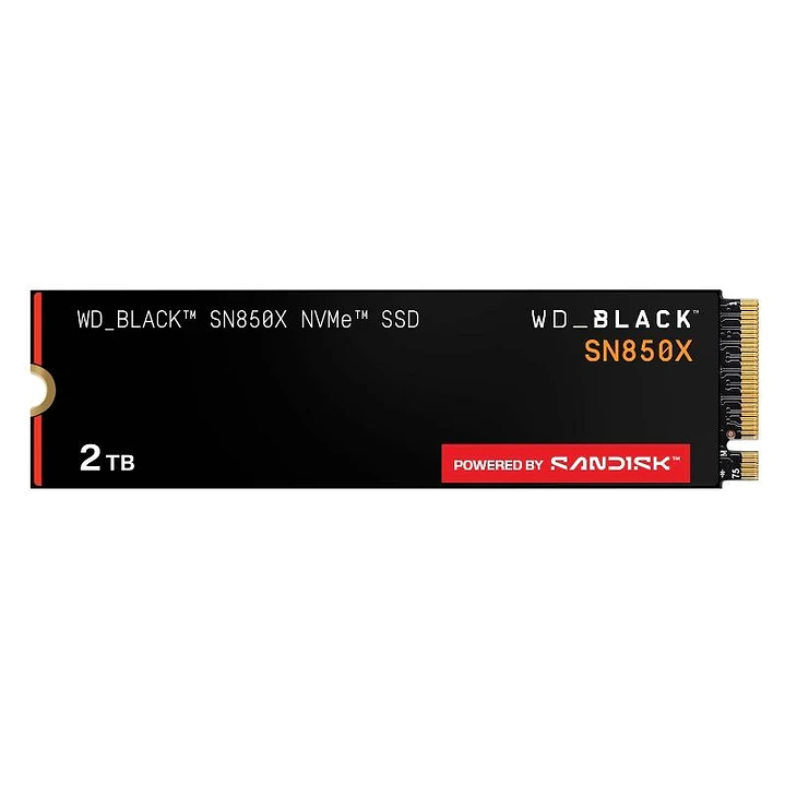 WD Black SN850X WDS200T2X0E SSD 2TB PCIe Gen4 NVMe 1
