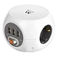 Ewent EW3939 REGLETA CUBO 3 TOMAS/3 USB BLANCO - thumbnail 1