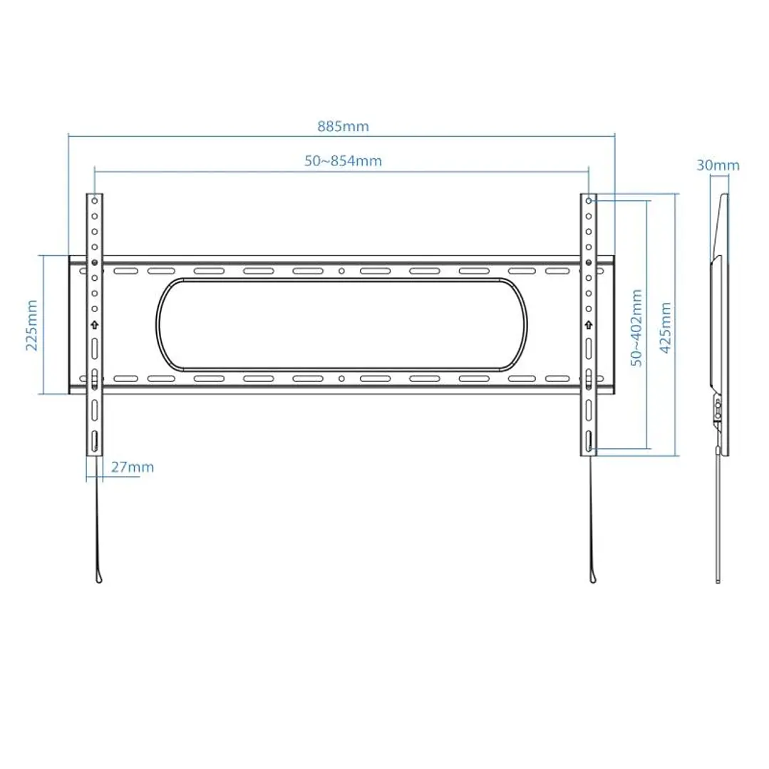 Tooq LP1090F-B Soporte de pared pantallas 43
