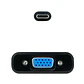 Nanocable Conversor USB-C/M a VGA/H Negro 10cm - Thumbnail 3