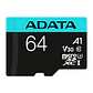 ADATA microSDXC/SDHC UHS-I U3 64GB c/adapt - Thumbnail 1