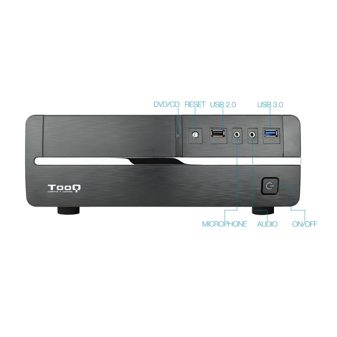 Tooq Caja Micro ATX/ITX TQC-3005U3 500W USB3.0 3