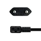 Nanocable Cable Alim. forma 8 Acodado CEE7/C7 1.8m - Miniatura 3