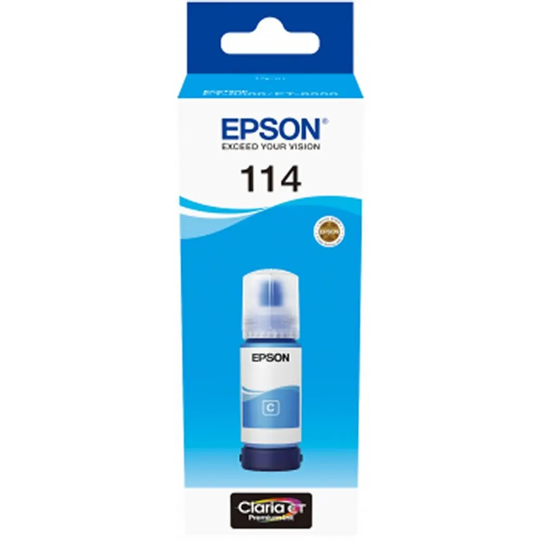 Epson Botella Tinta Ecotank 114 Cyan 1