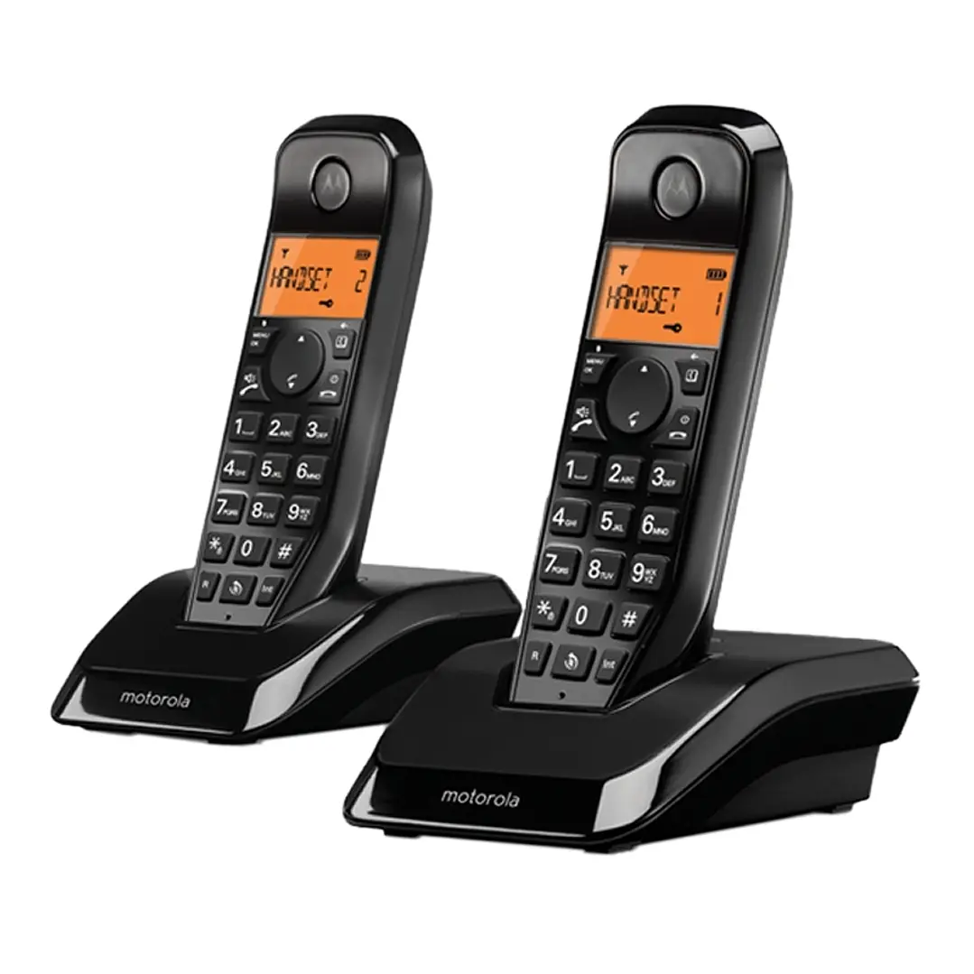 MOTOROLA S1202 Telefono DECT DUO Negro 1