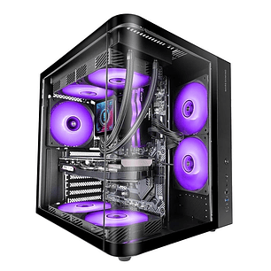 MARS GAMING Semitorre ATX MCCURV negra
