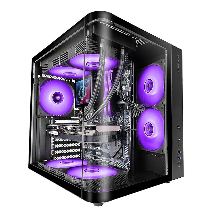 MARS GAMING Semitorre ATX MCCURV negra 1