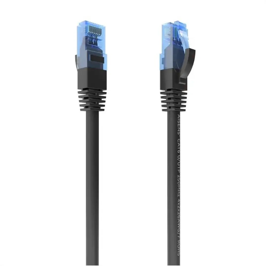 Aisens Cable RJ45 CAT.6 UTP AWG26 CCA Negro 3.0m 1