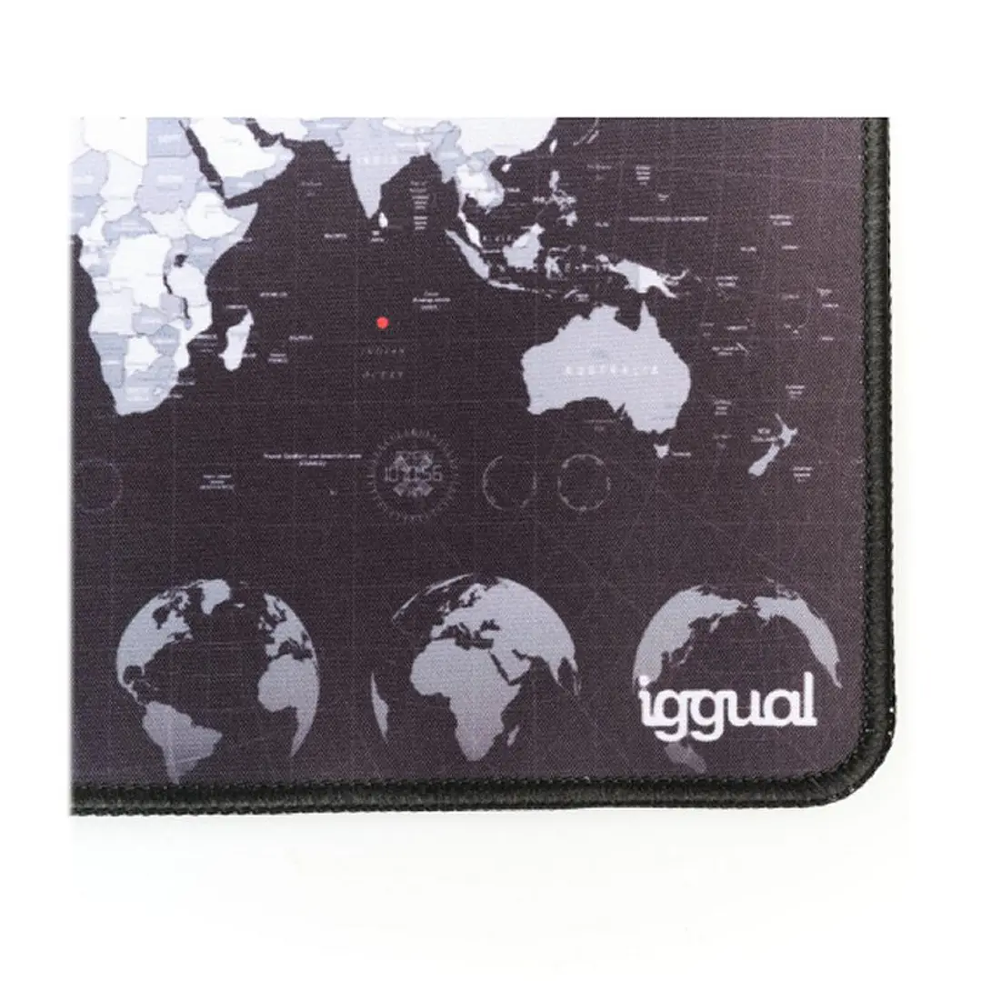 iggual Alfombrilla mapamundi ratón 30x25 cm 3