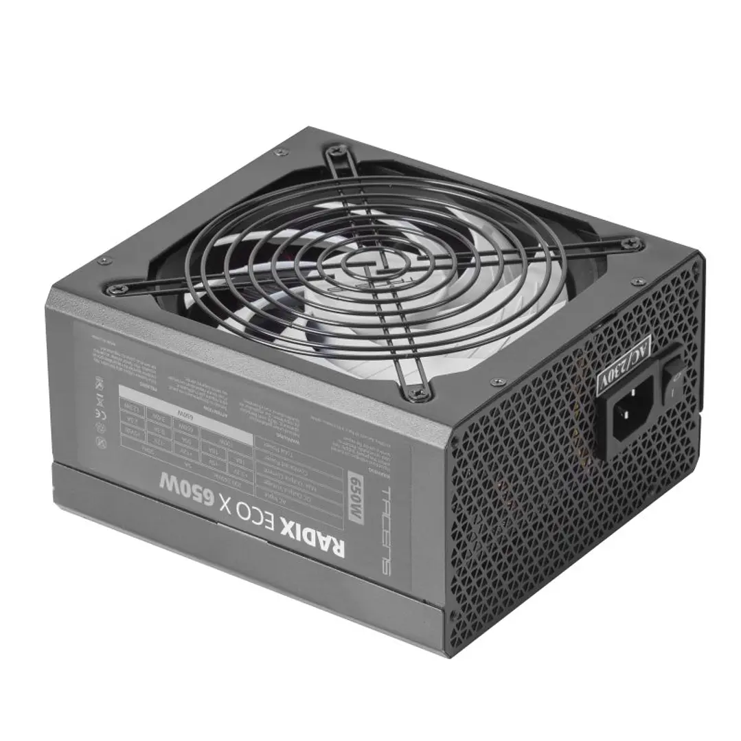 TACENS Psu Radix Eco X 650w 14CM FAN Black 3
