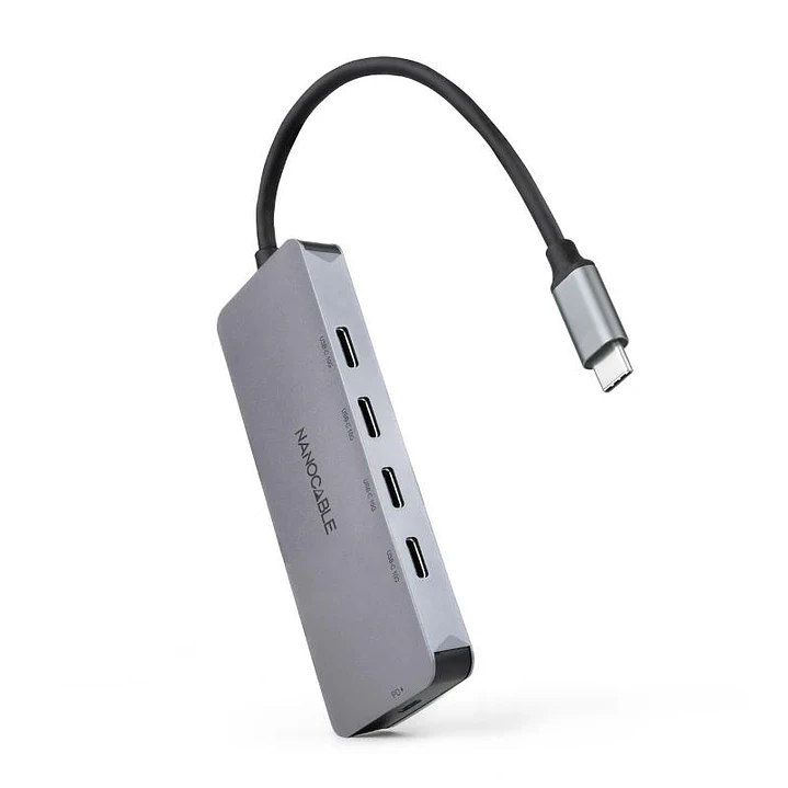 Nanocable HUB USB-C/M a 4xUSB-C/H + USB-C PD 100W 2
