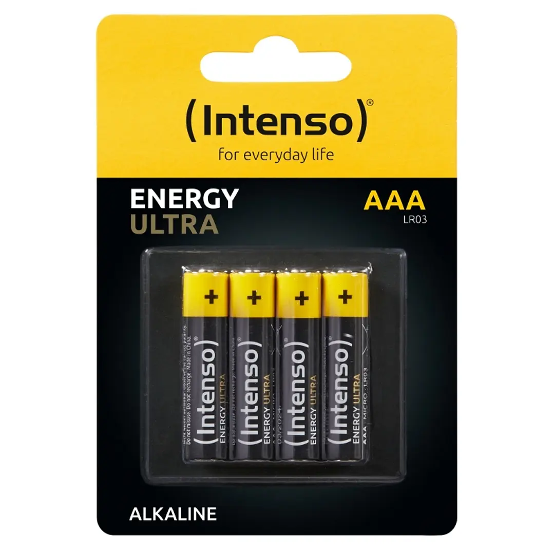 Intenso Pila Alcalina energy ultra AAALR03 Pack-4 1
