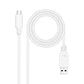 Nanocable Cable USB 3.1 Gen2 USB-C/A 1 M Blanco - Miniatura 1