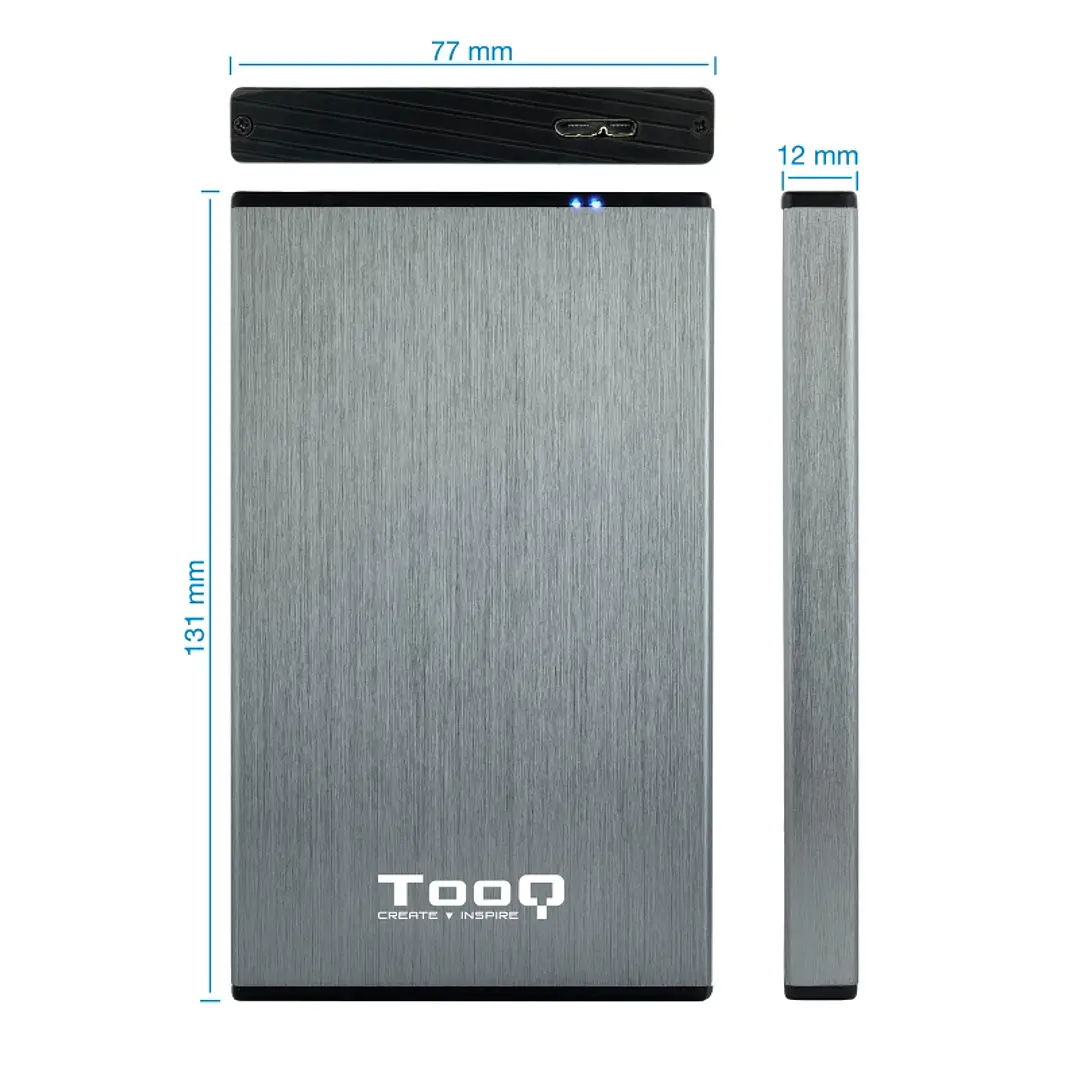 Tooq TQE-2527G Caja HDD 2.5
