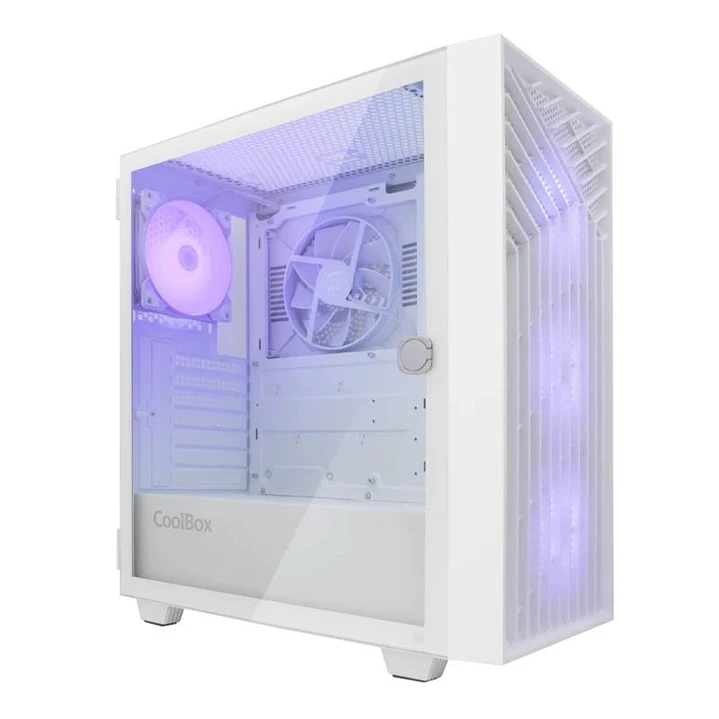 Coolbox Caja Gaming ATX GA300 GRIDLINE White 1