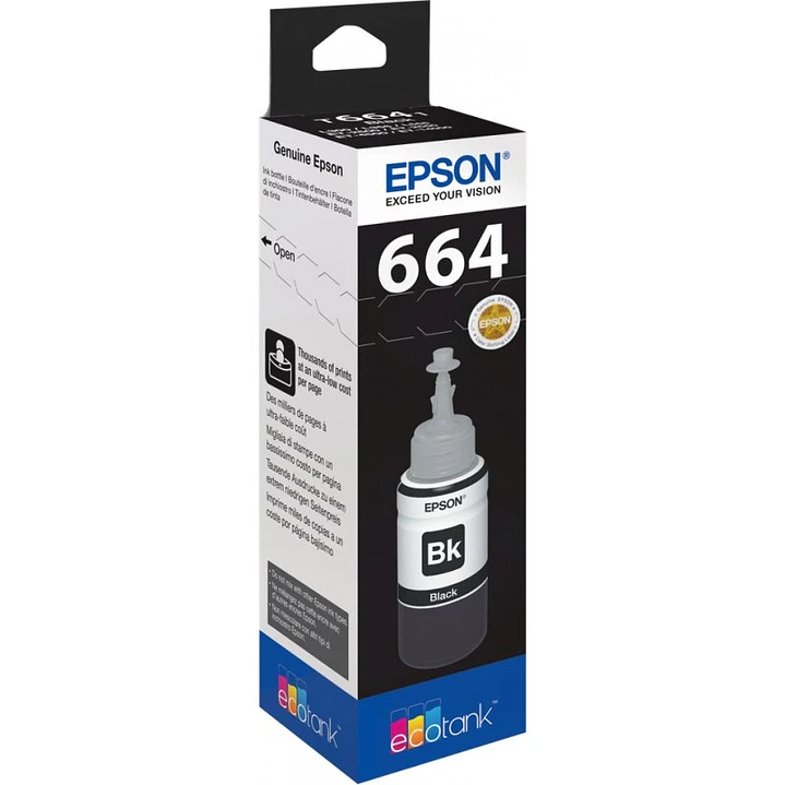 Epson Botella Tinta Ecotank T6641 Negro 1