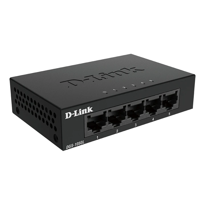 D-Link DGS-105GL Switch 5xGB Metal Plug&Play 3