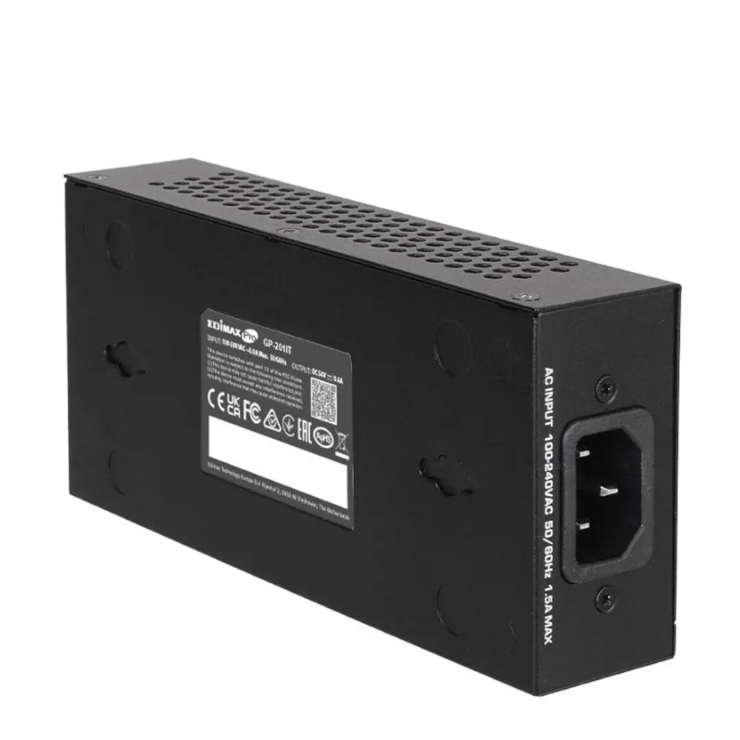 Edimax GP-201IT Inyector POE+ Gigabit 30W 802.3at 3