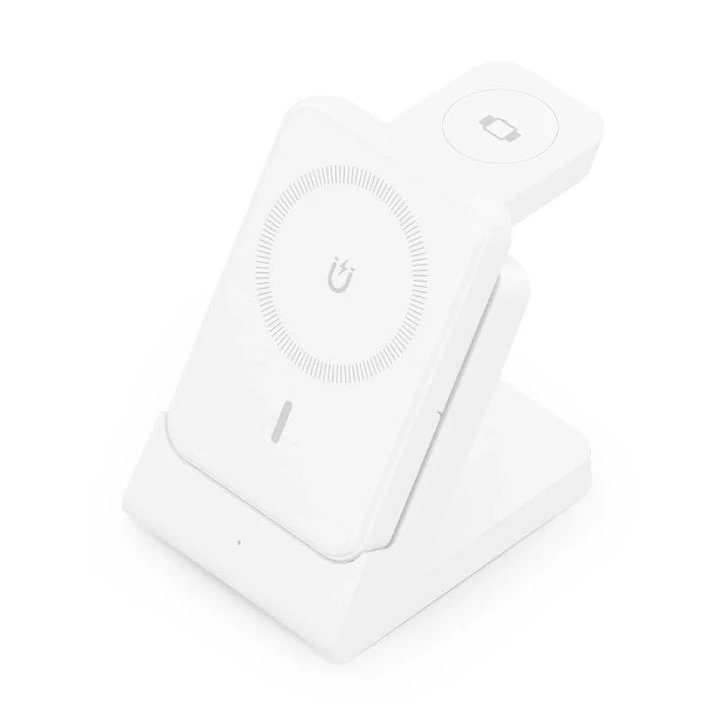 Aisens Cargador Inalámbrico USBC 15W 4 en 1 Blanco 1