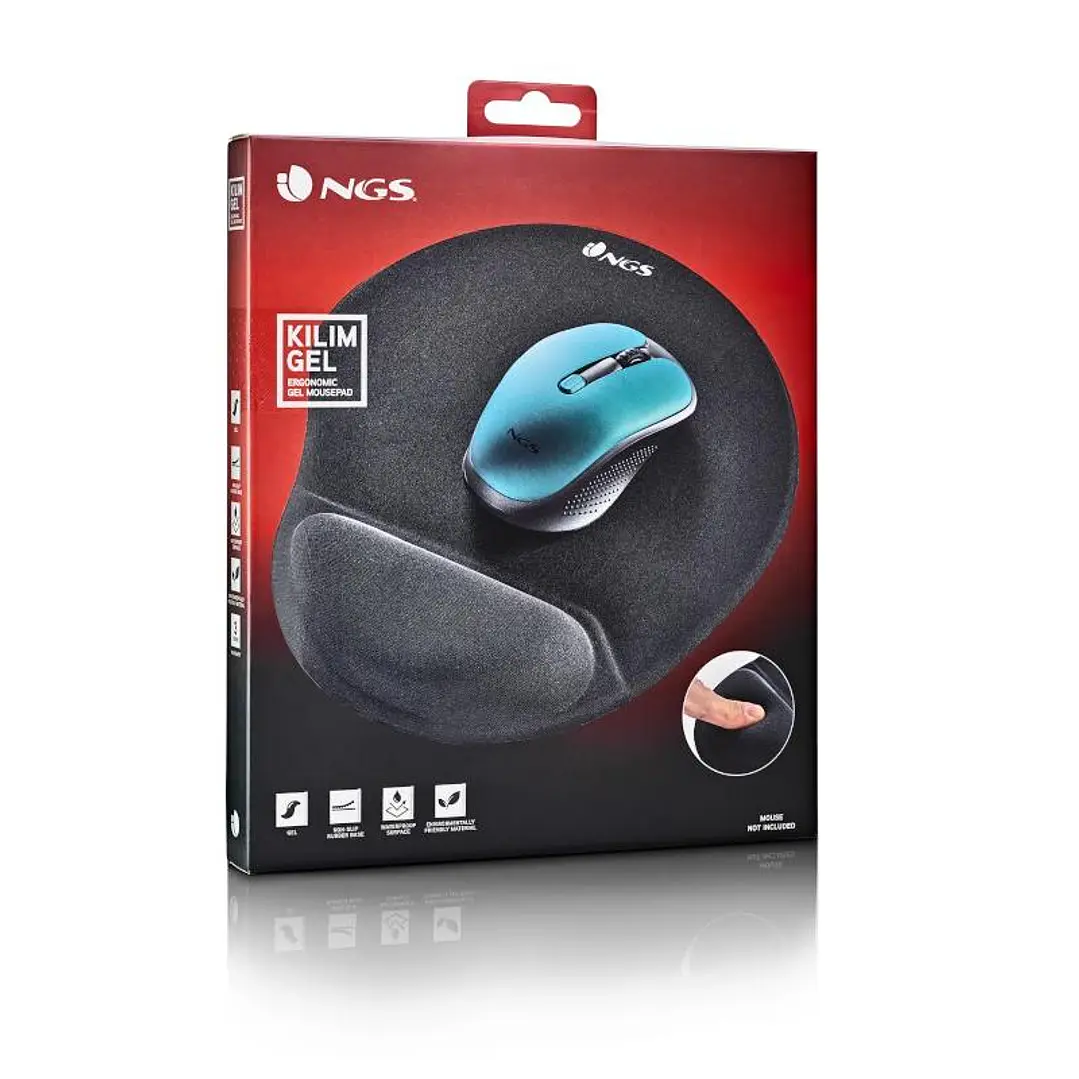 NGS Alfombrilla Ergonomica Gel con soporte 4