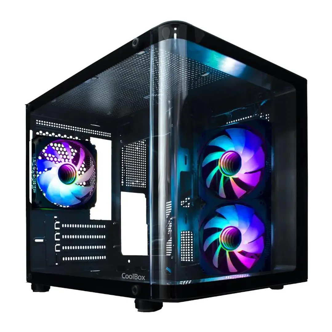 COOLBOX CHASIS MATX GM100 CRISTAL 3XVENT.ARGB 3