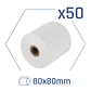 iggual Caja 50 rollos papel térmico sin BPA 80x80 - Miniatura 2