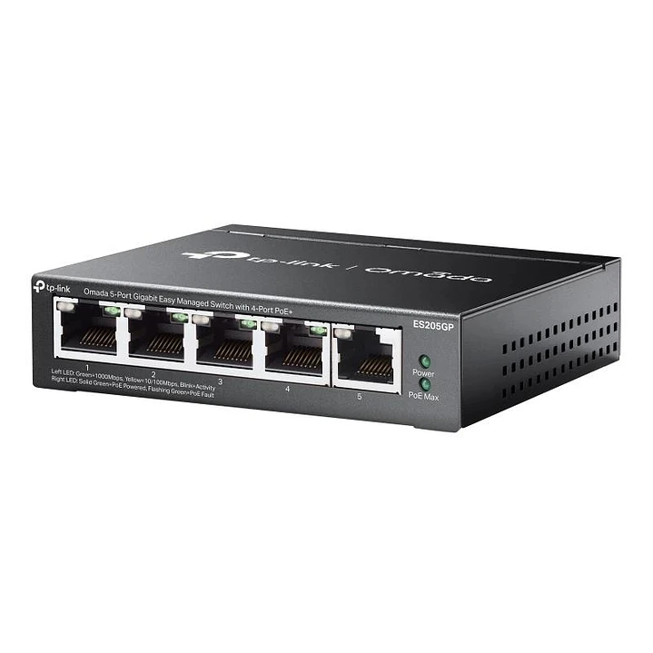 TP-Link ES205GP Switch 4xGb PoE+ 1xGb 65W Desktop 1