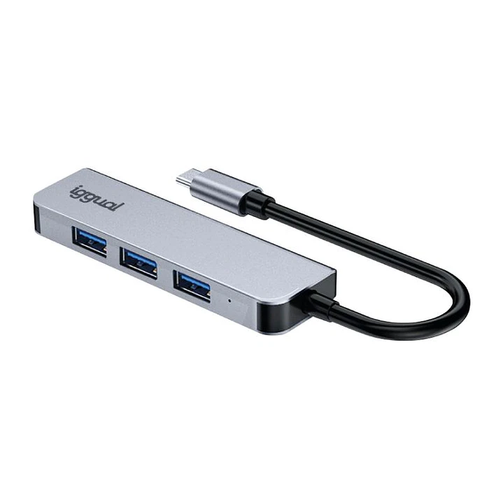 iggual Hub USB 3.0 tipo C x 4 puertos USB-A 3.0 2