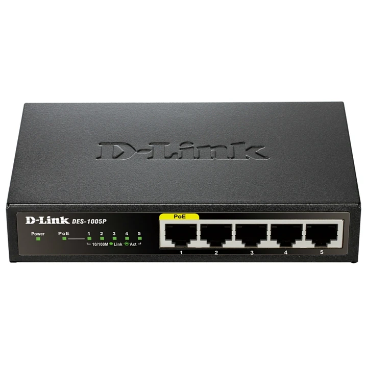 D-Link DES-1005P Switch 5x10/100Mbps 1xPoE 1