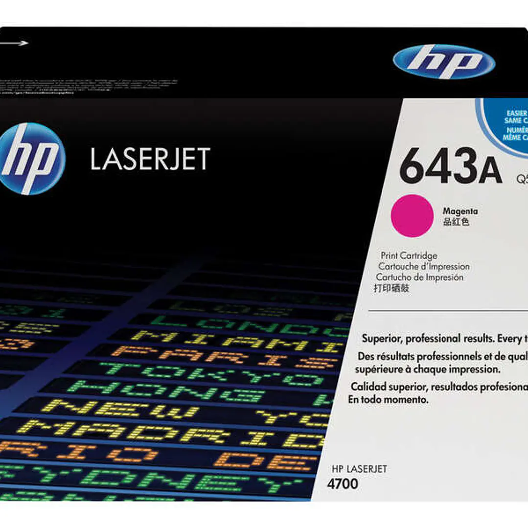 HP Q5953A Magenta Cartucho de Toner Original - 643A 1