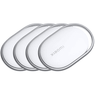 Xiaomi Tag Pack 4 Localizador Bluetooth Inteligente - Compatible con Google Find My Device - Rastreador Antiperdida para Llaves y Objetos - IP67 - Bat
