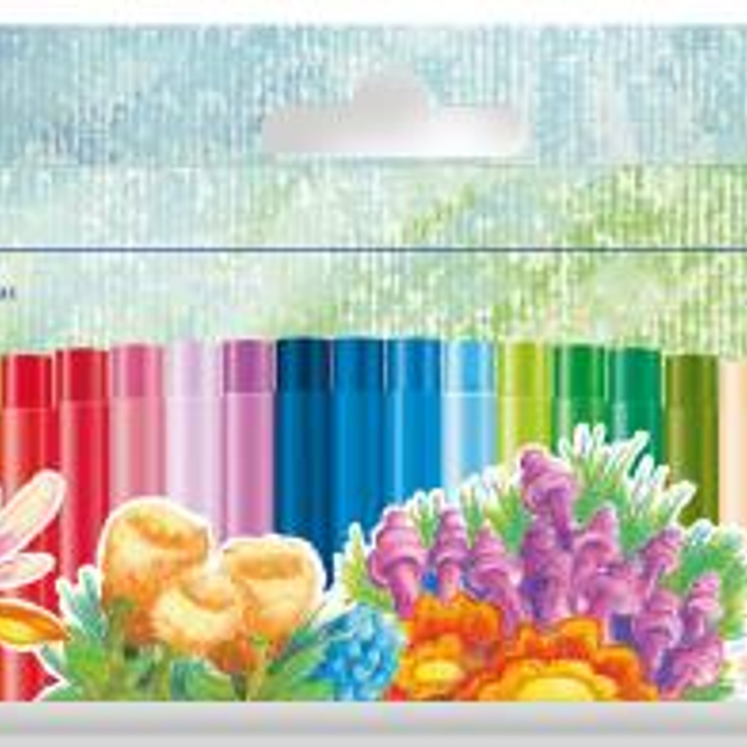 Staedtler Noris 241 Pack de 25 Ceras Blandas - Diametro 8mm - Resistencia a la Rotura - Colores Surtidos 1