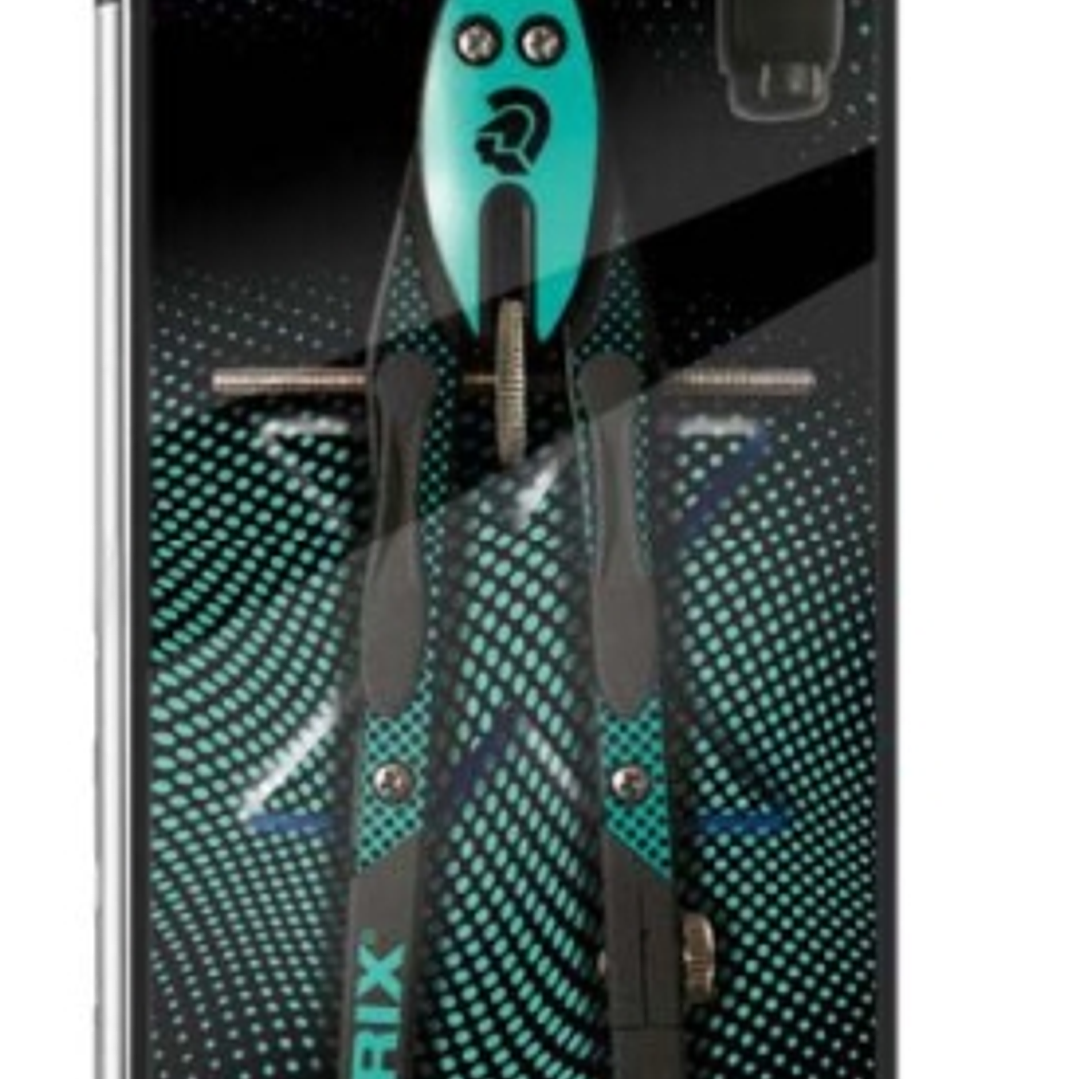 Staedtler Norix 555 Compas Metalico Escolar de Precision - Mecanismo Pulsador y Ajuste por Rueda Central - Color Verde/Negro 1