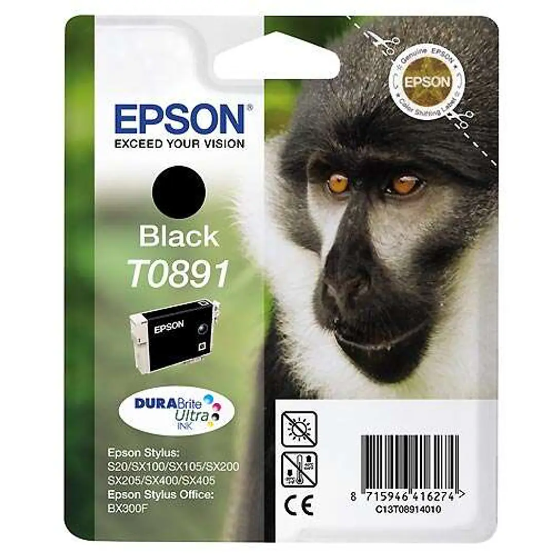 Epson T0891 Negro Cartucho de Tinta Original - C13T08914011 1