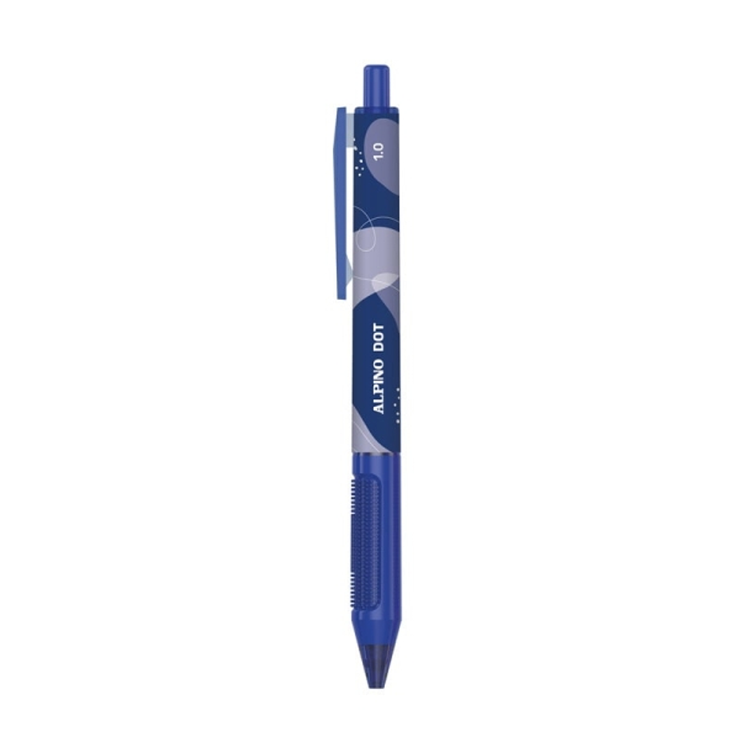 Alpino Dot Boligrafo Retractil - Punta 1mm - Agarre Suave - Color Azul 1