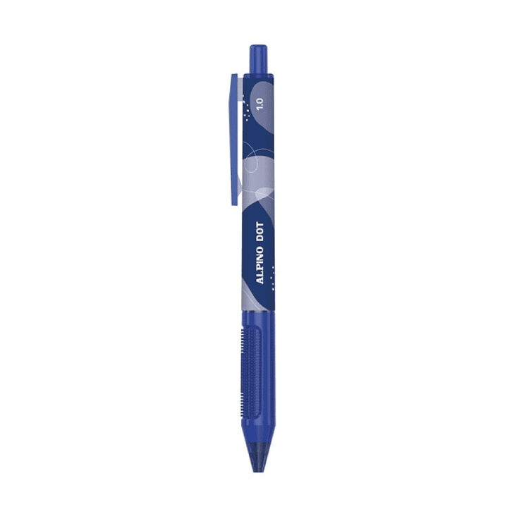 Alpino Dot Boligrafo Retractil - Punta 1mm - Agarre Suave - Color Azul 1