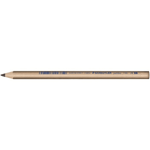 Staedtler Noris Natural 119 Jumbo Lapiz de Grafito Triangular 2B 4mm - Madera Certificada FSC - Cuerpo de Color Madera Natural