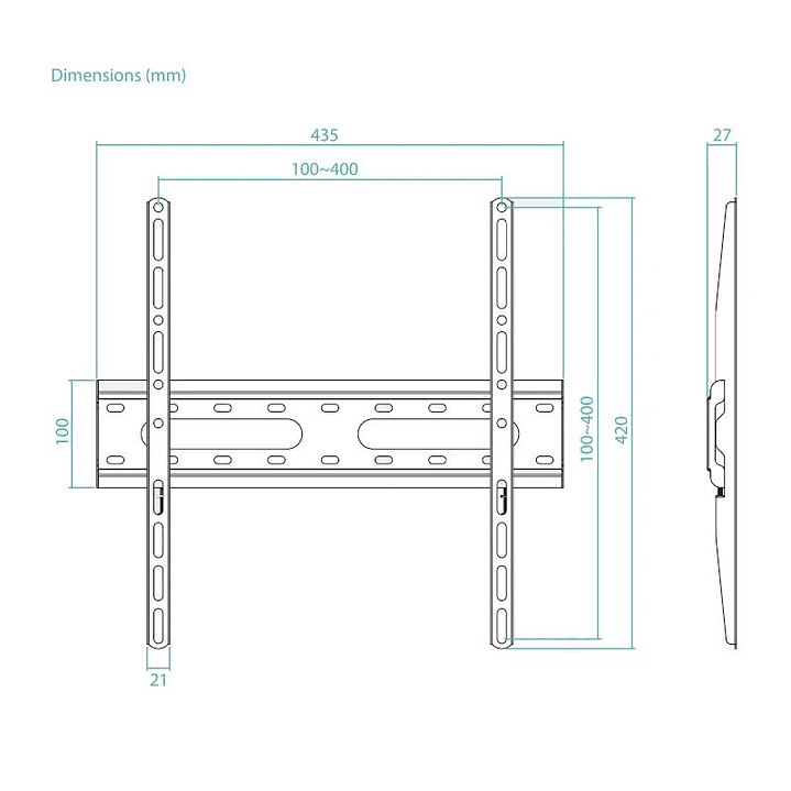 Tooq LP1027F-B Soporte Fijo 32