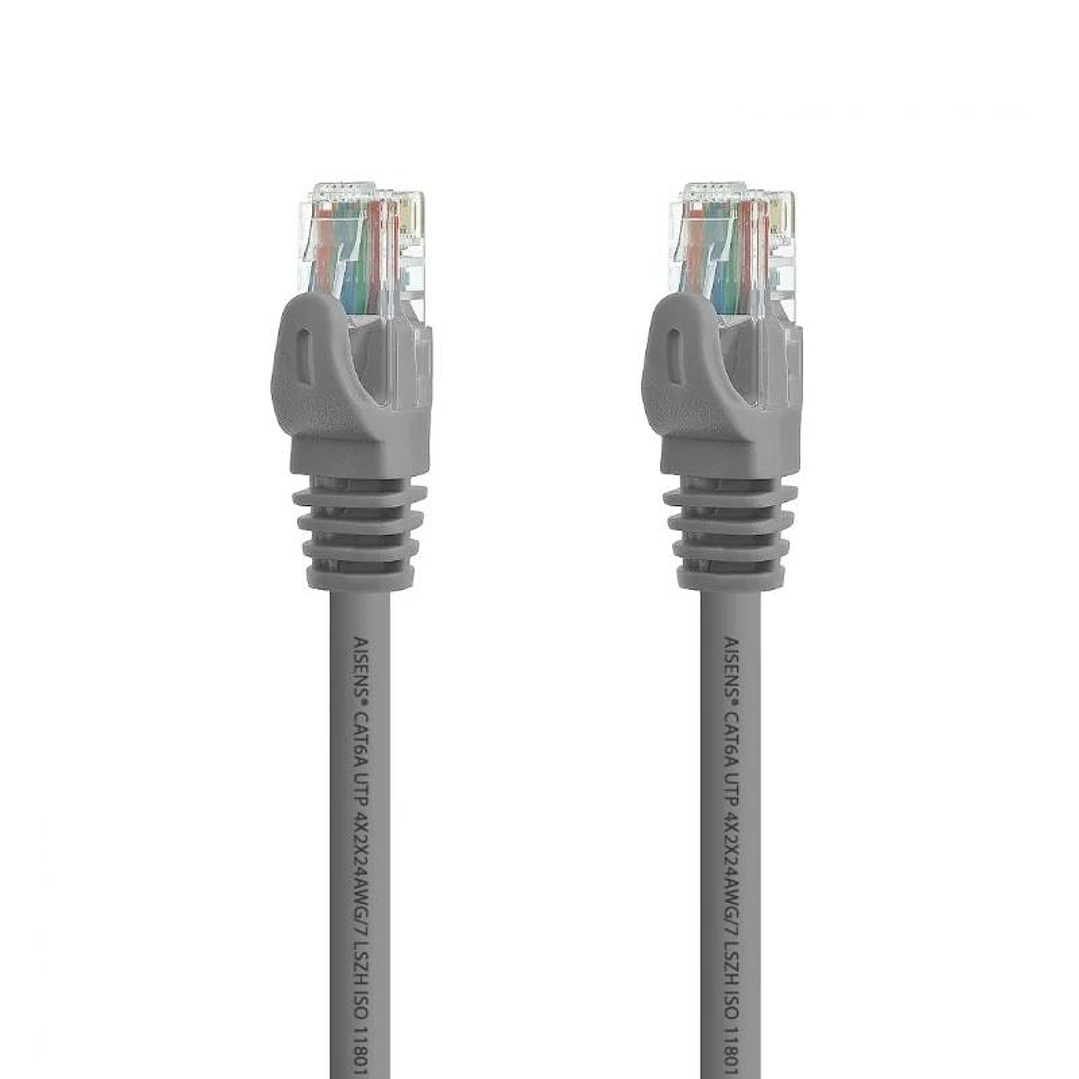 Aisens Latiguillo Rj45 Cat.6A Utp Gris 0.5M 2