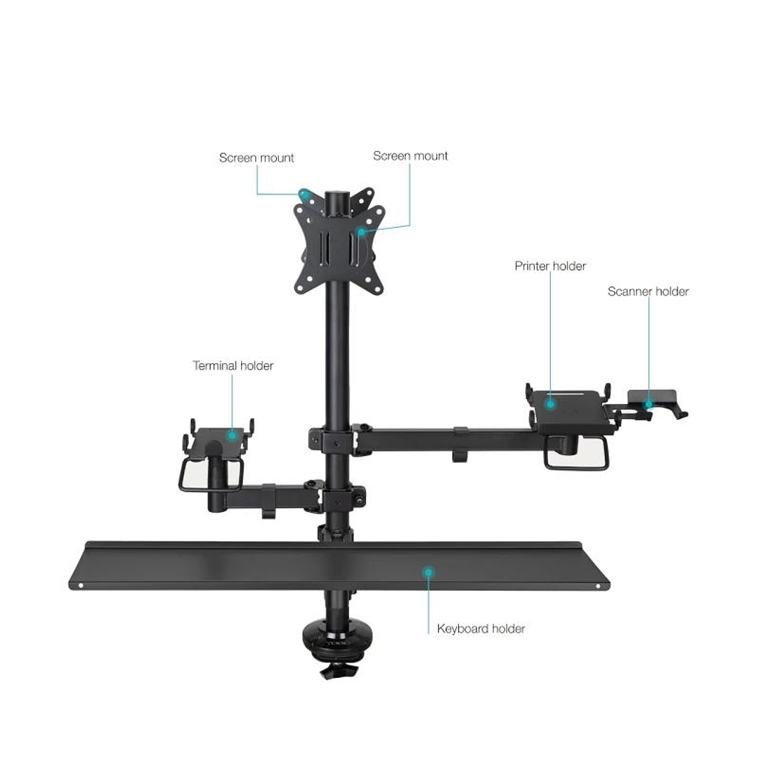 Tooq Soporte Mesa TPV-Impresora-Terminal-Lector 2