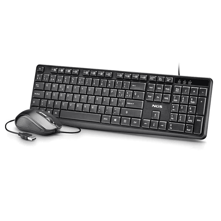 NGS Kit Teclado+Ratón con cable Cocoa 2