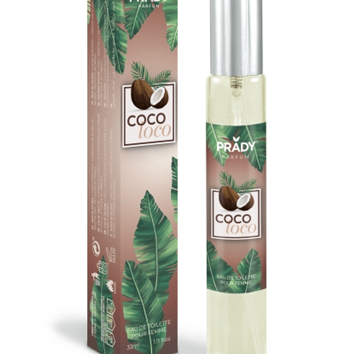 Prady Colonia Coleccion Frutales Coco Loco - Frasco de 33 ml - Spray Pulverizador 1