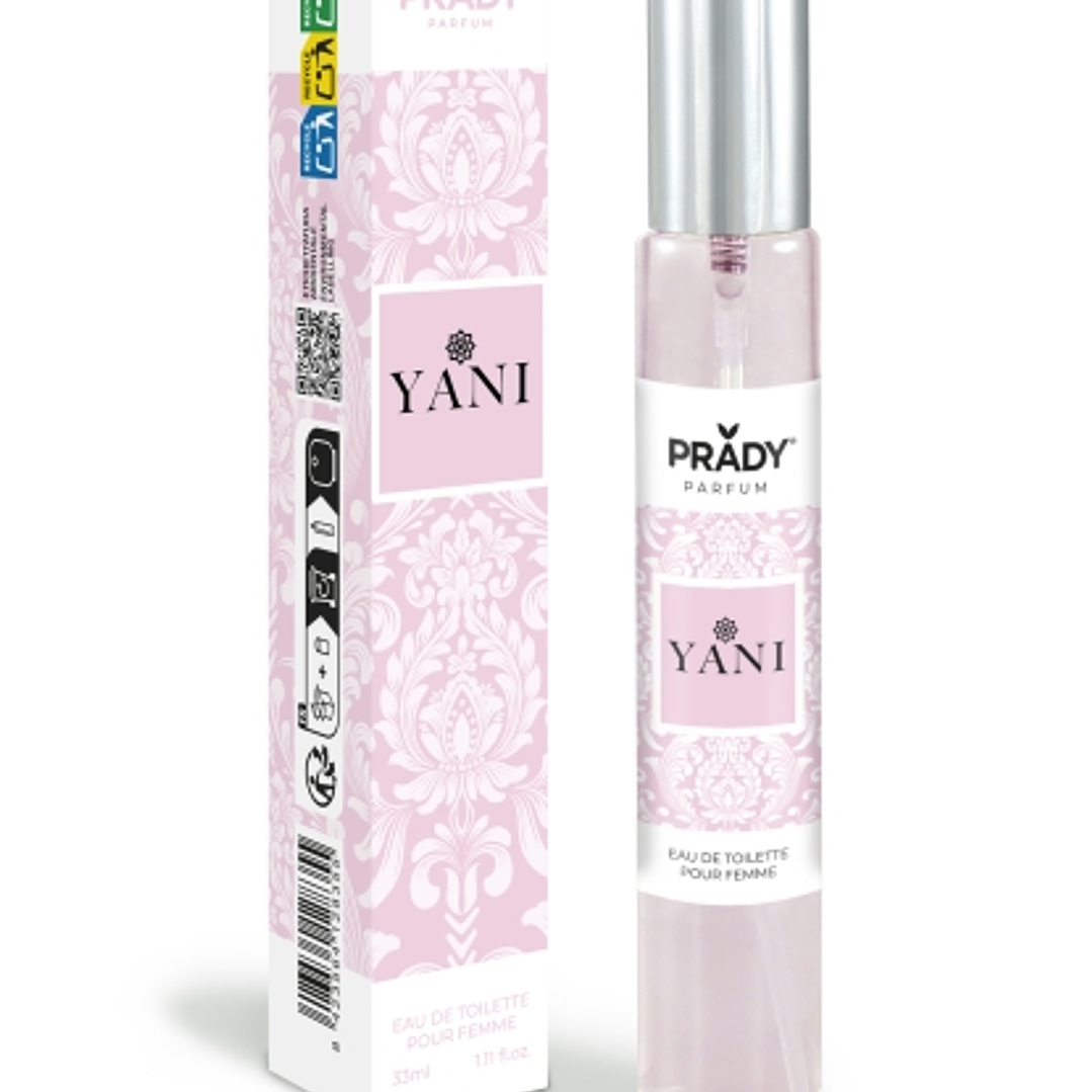Prady Colonia de Mujer Yani - Frasco de 33 ml - Spray Pulverizador 1