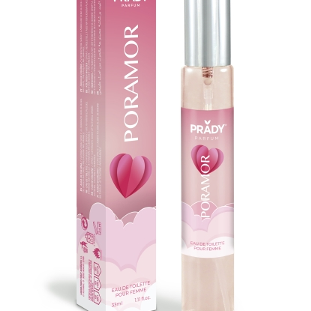 Prady Colonia de Mujer Poramor - Frasco de 33 ml - Spray Pulverizador 1