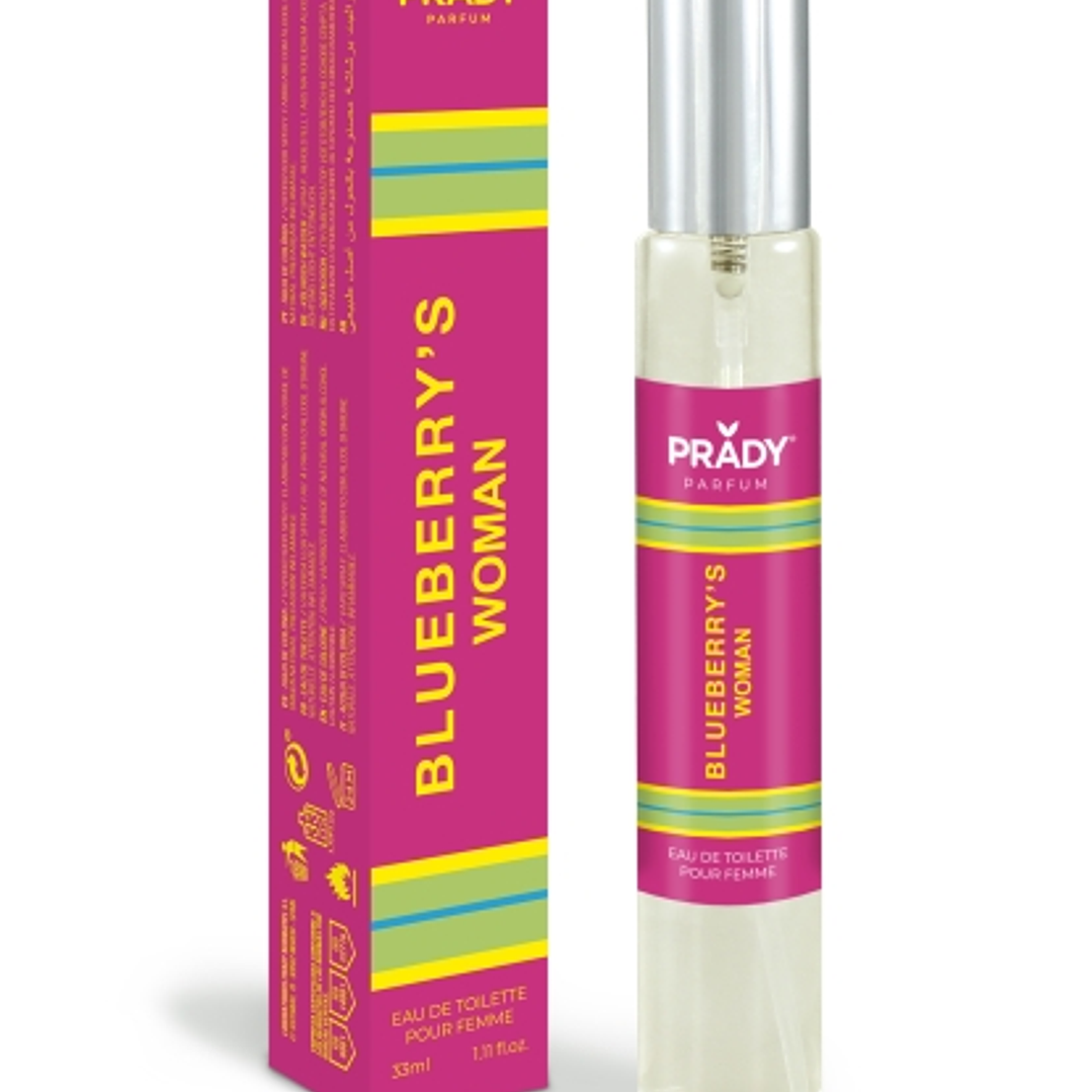 Prady Colonia de Mujer Blueberry´s Woman - Frasco de 33 ml - Spray Pulverizador 1